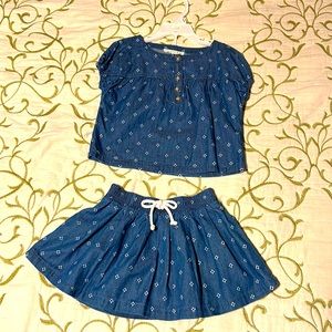 NWT Copper key set of skirt & shirt 3T